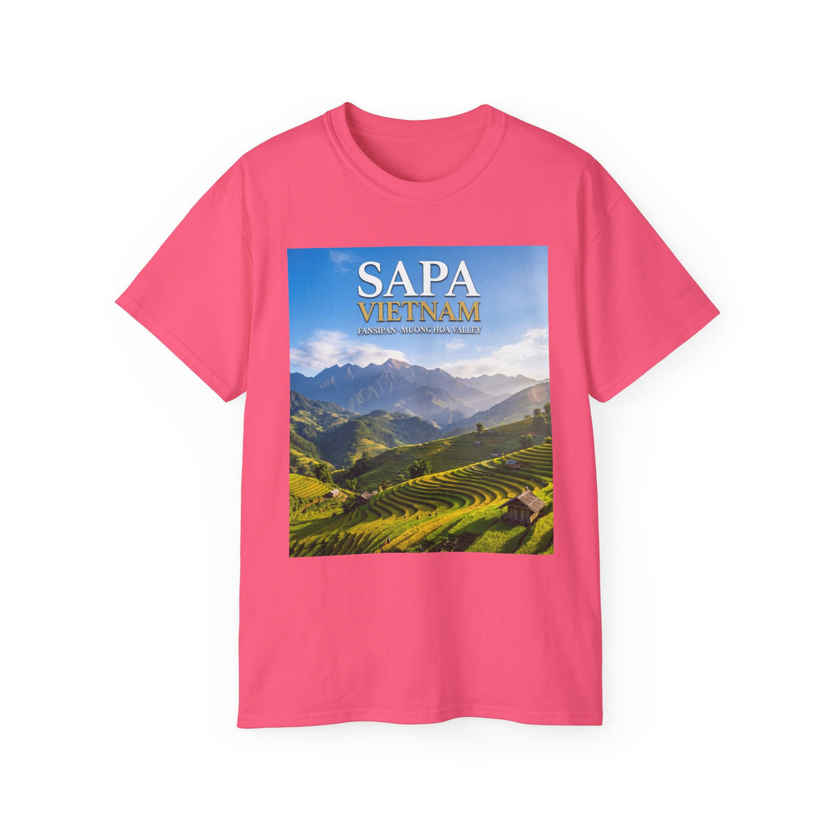 Sapa Vietnam Scenic Tee — Terraced Rice Field Travel T‑Shirt