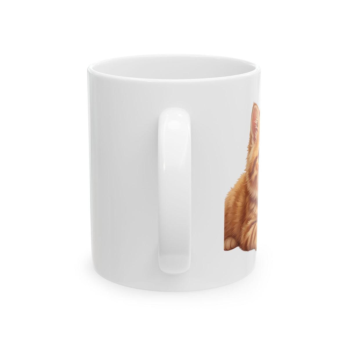 Cute Puppy Ceramic Mug – Adorable Fluffy Puppy Coffee Cup (11oz & 15oz)