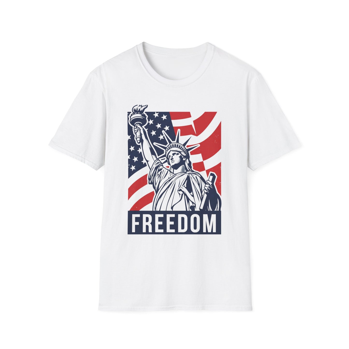 Statue of Liberty 'Freedom' T‑Shirt — American Flag Patriotic Tee