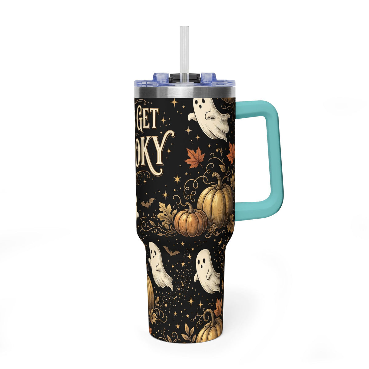 Let’s Get Spooky Halloween Ghosts 40oz Tumbler