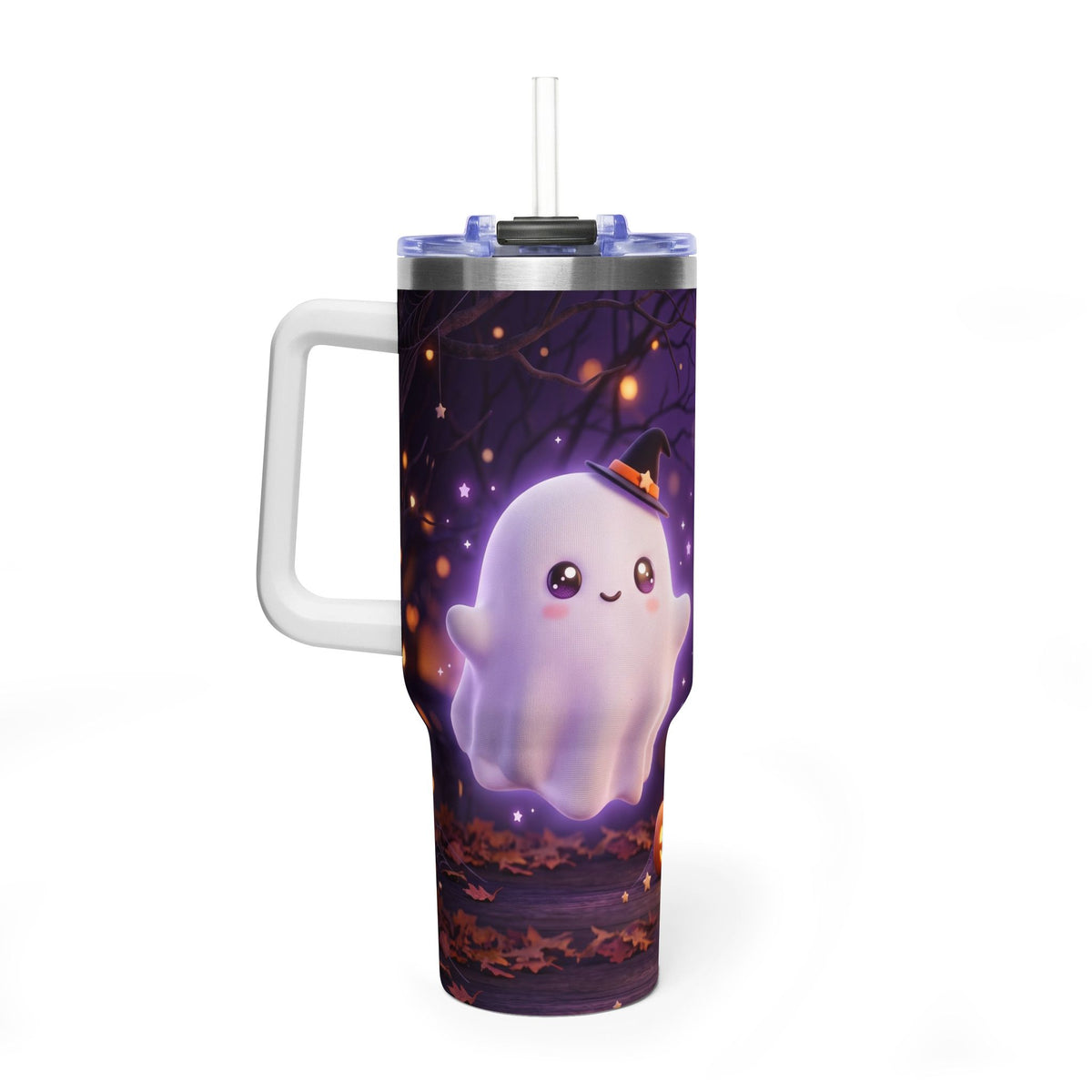 Cute Halloween Ghost 40oz Vacuum Thermal Tumbler