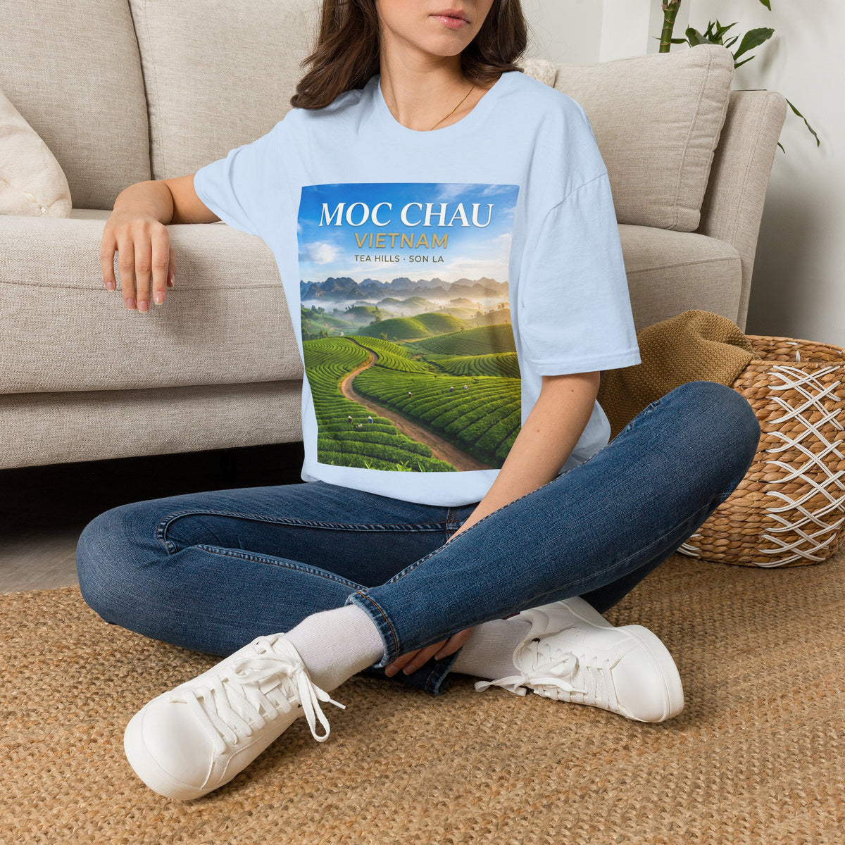 Moc Chau Vietnam Tee – Tea Hills of Son La Scenic Travel T-Shirt