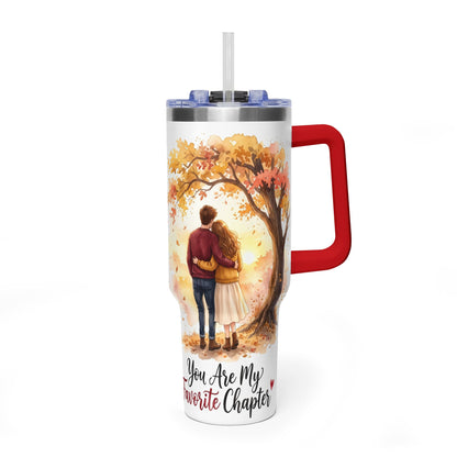 40oz Tumbler – You Are My Favorite Autumn Couple Gift