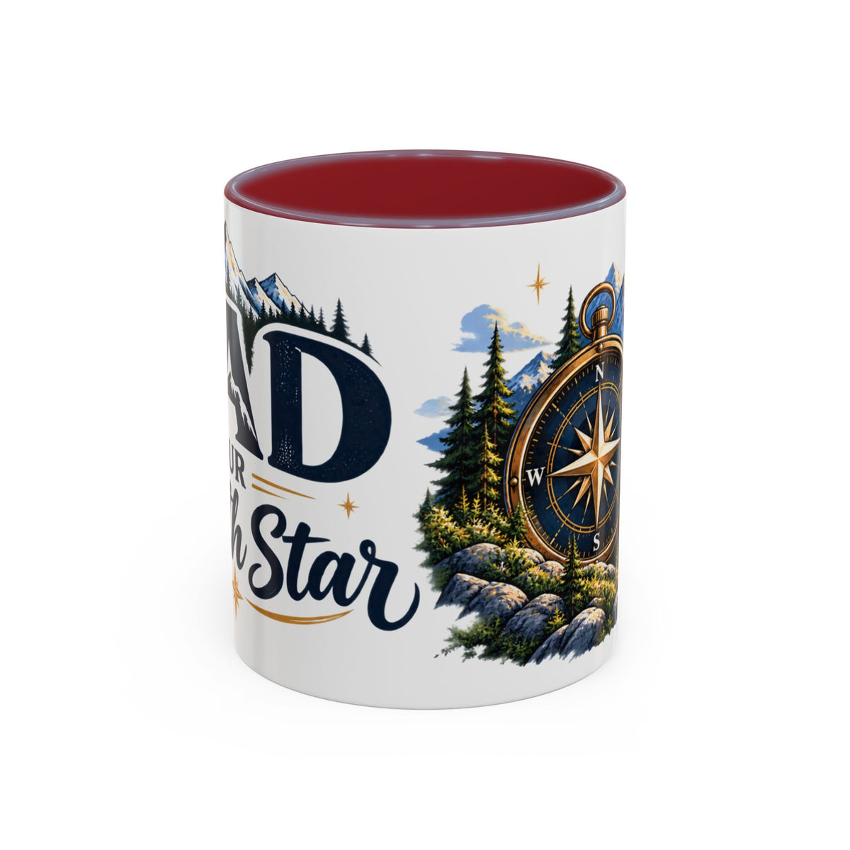 Adventure Compass Mountain Coffee Mug