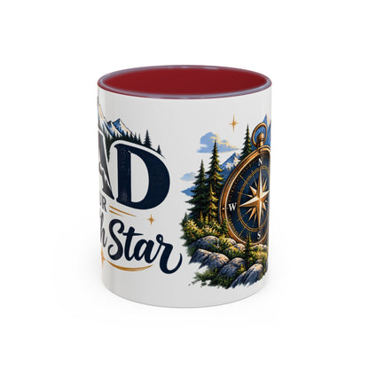Adventure Compass Mountain Coffee Mug