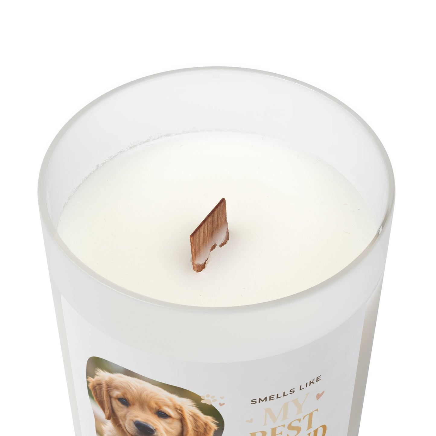 Pet Lover Frosted Glass Candle — “My Best Friend” Scented 11oz