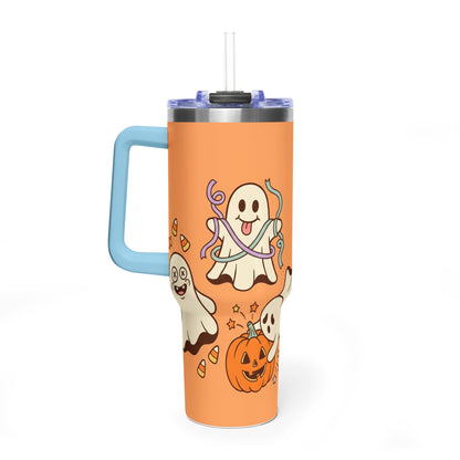 Spooky But Cute Halloween Ghosts 40oz Thermal Tumbler