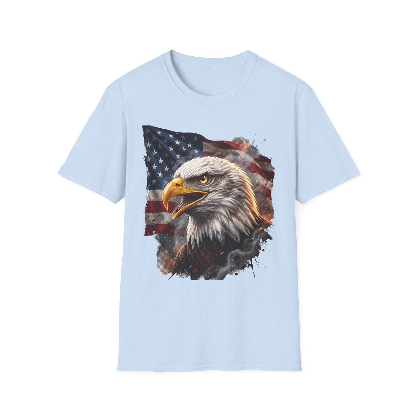 American Bald Eagle T-Shirt — Patriotic USA Flag Graphic Tee