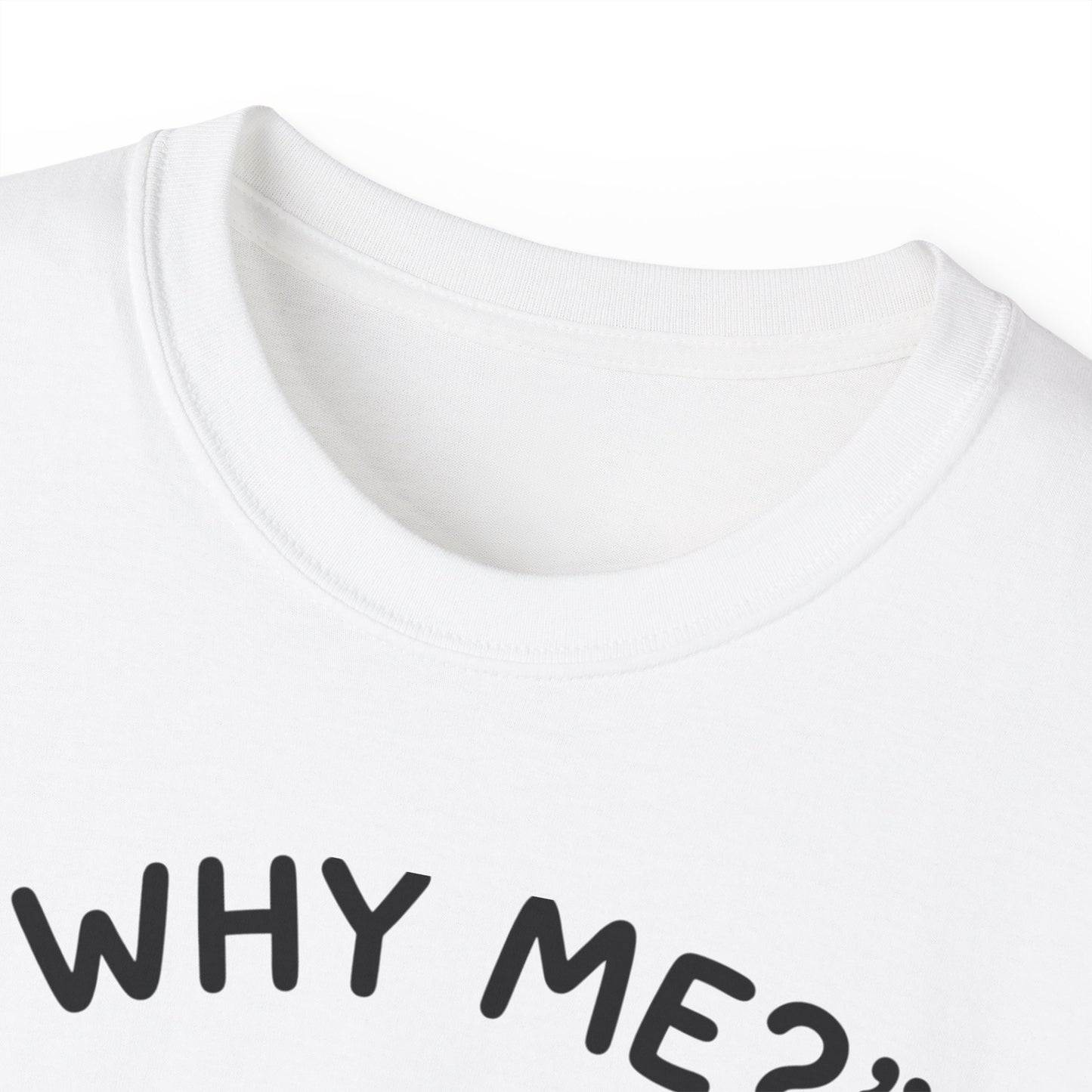 Sad Kawaii Cat Tee - "Why Me?" Cute Crying Kitten Graphic Shirt