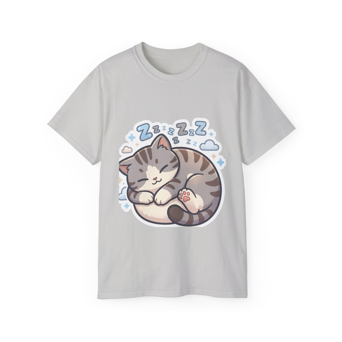 Sleeping Kitty T-Shirt — Cute Sleeping Cat Design (Zzz)