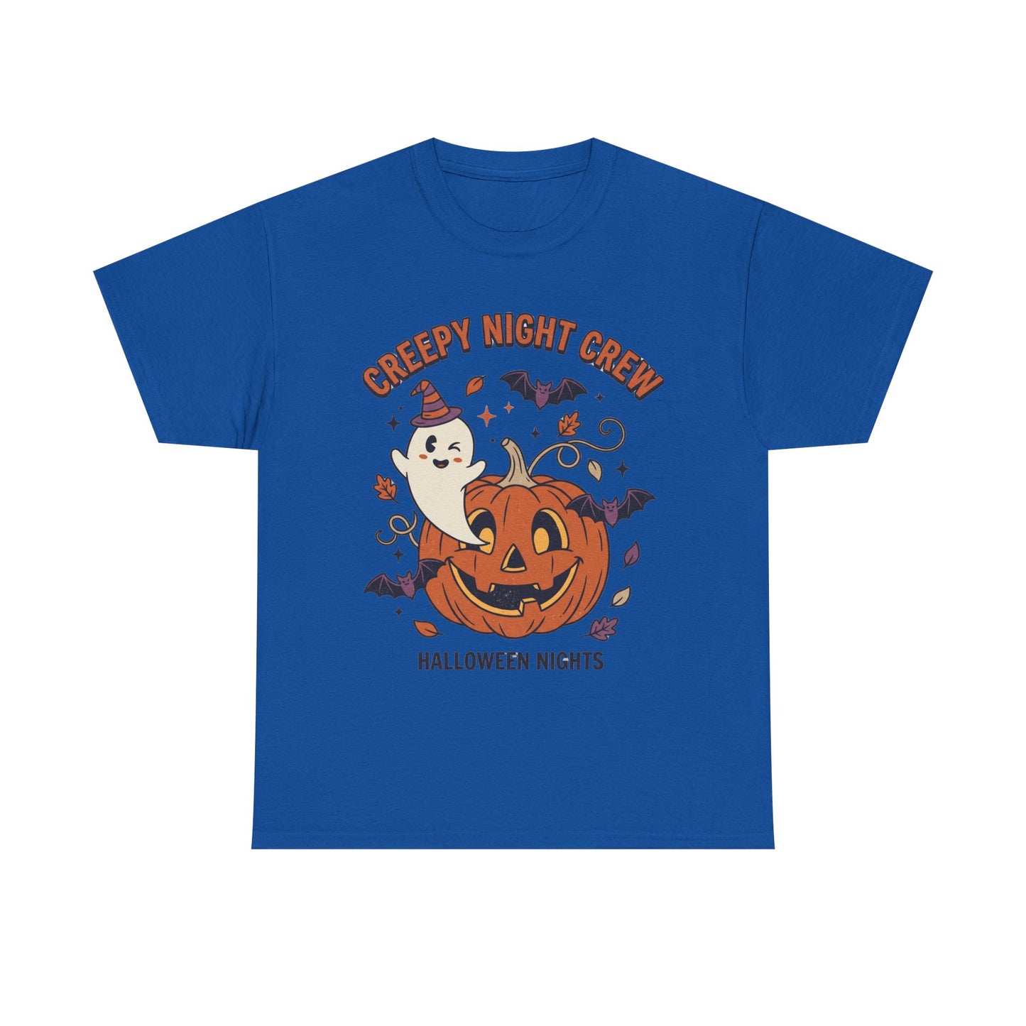 Halloween Nights T-Shirt — Creepy Night Crew Pumpkin & Ghost Tee