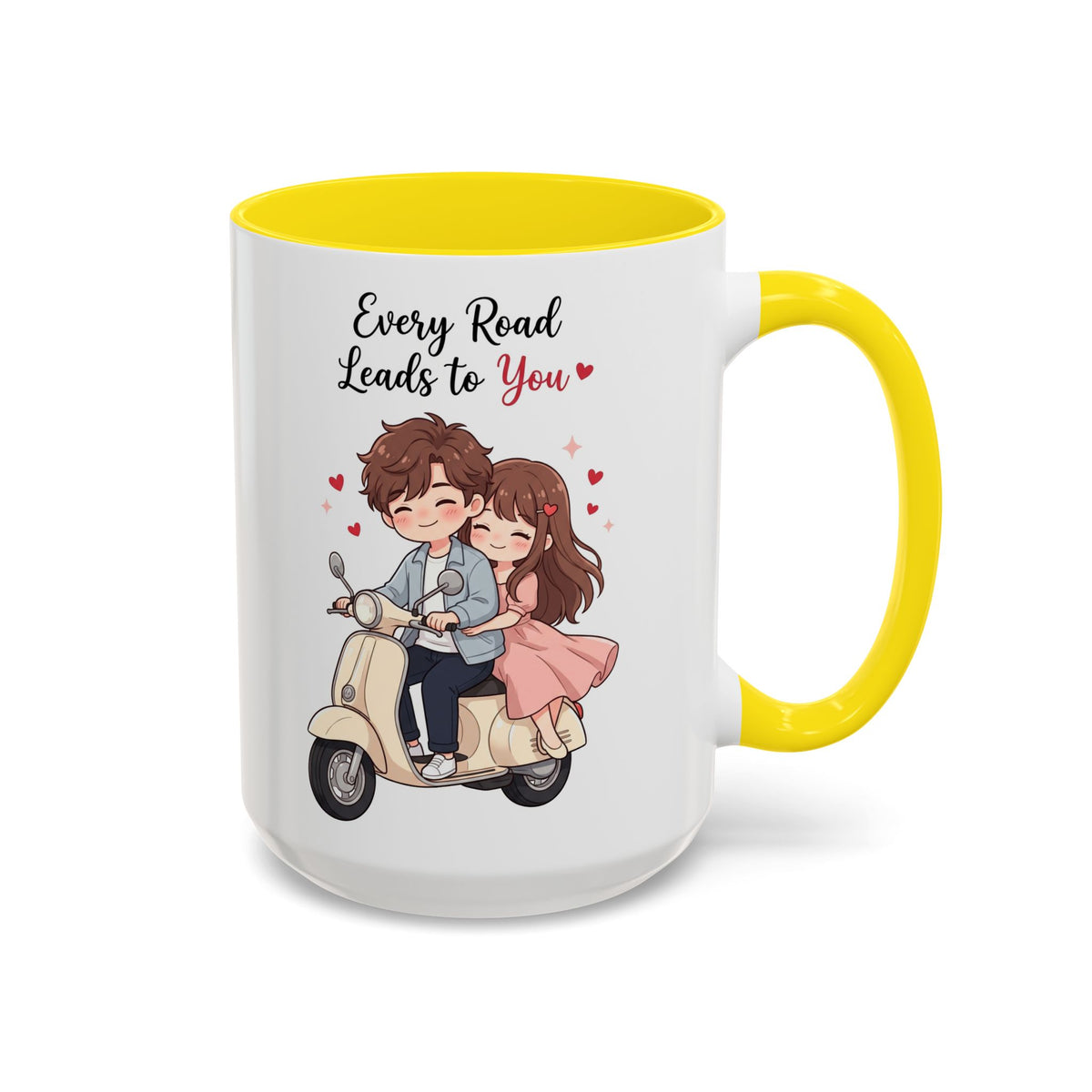 Every Road Leads to You Romantic Couple Coffee Mug