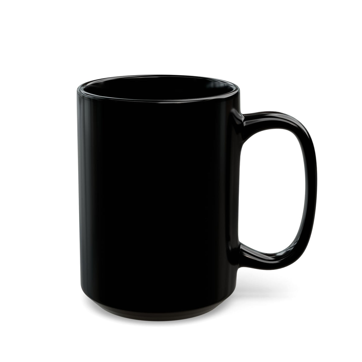 Crying Cat Black Mug (11oz & 15oz) — Cute Sad Kitty Coffee Cup
