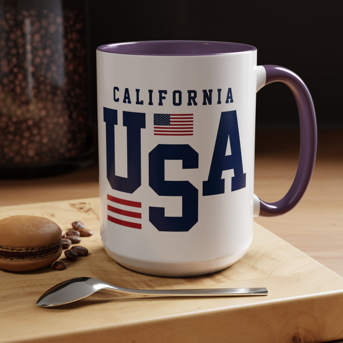 USA California Coffee Mug — Patriotic Accent 11/15oz