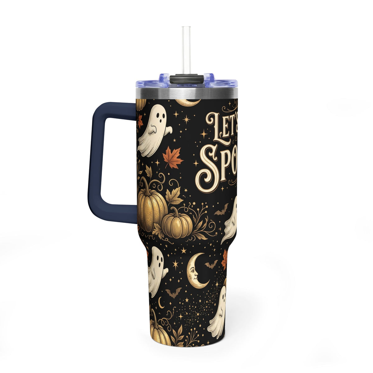 Let’s Get Spooky Halloween Ghosts 40oz Tumbler
