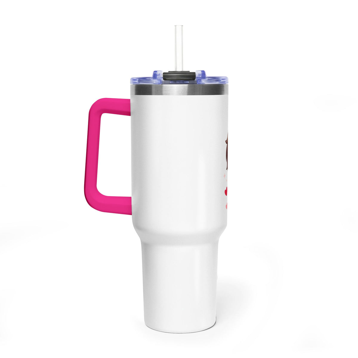 Cute Blushing Boy 40oz Vacuum Thermal Tumbler