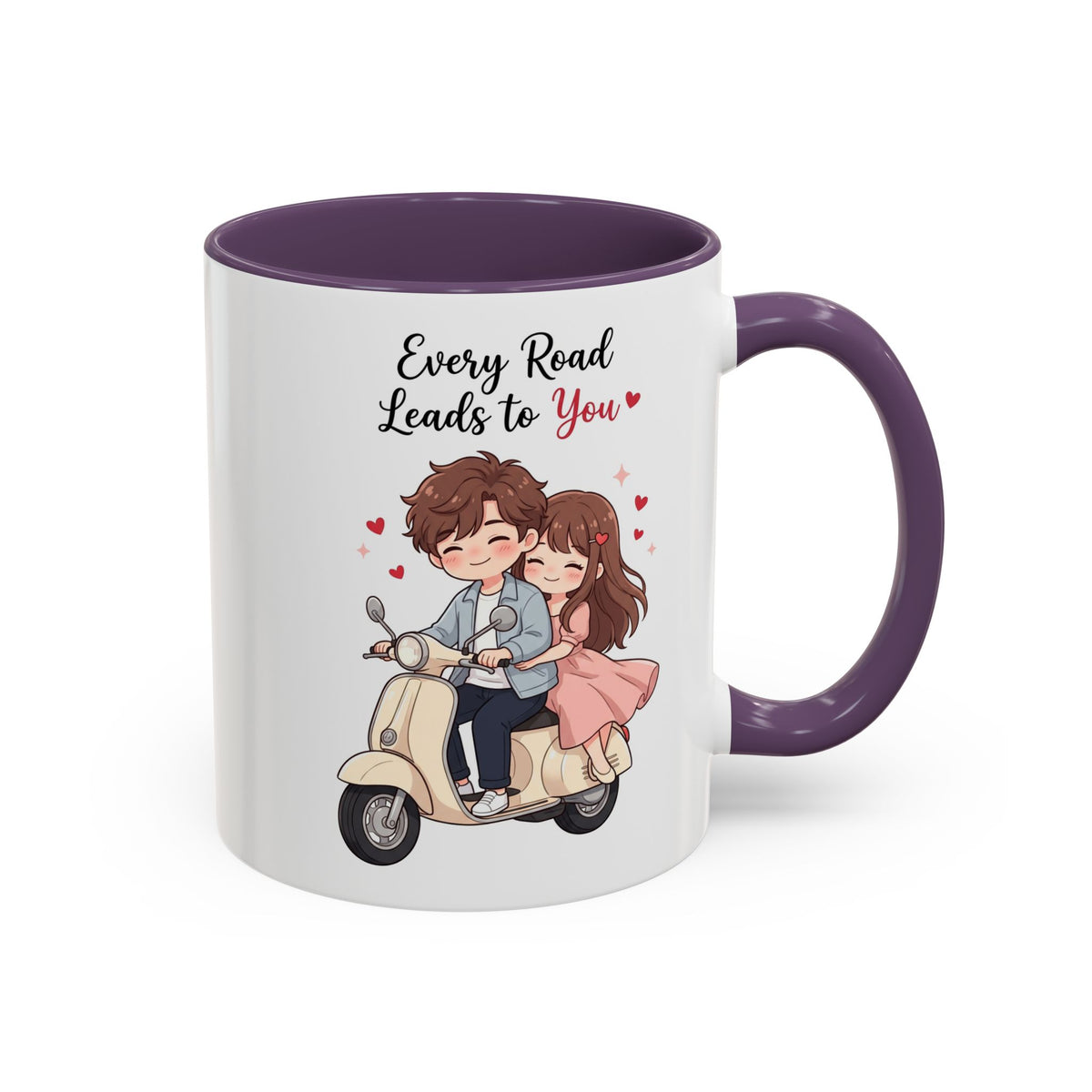Every Road Leads to You Romantic Couple Coffee Mug
