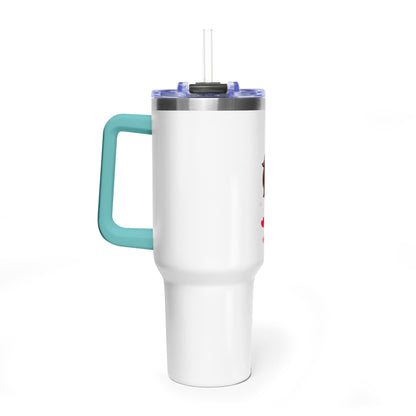 Cute Blushing Boy 40oz Vacuum Thermal Tumbler
