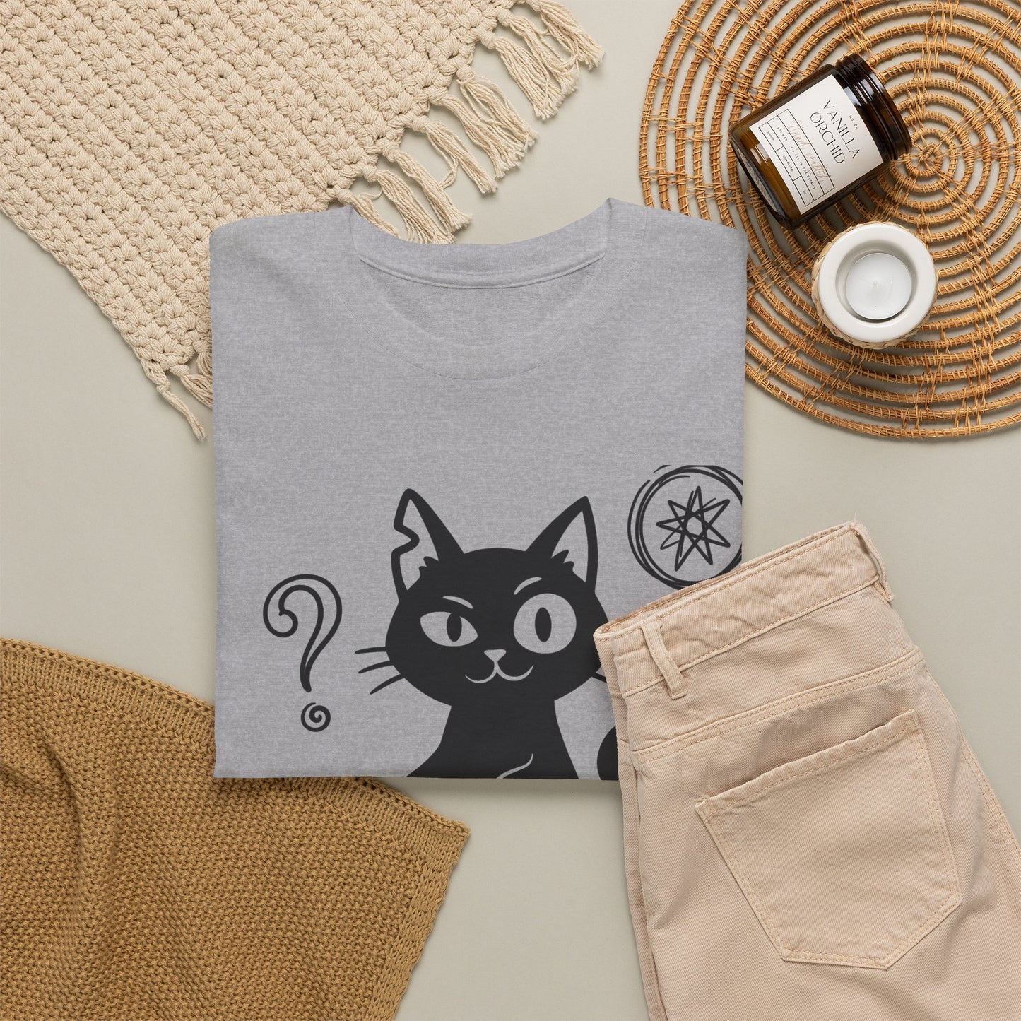 Black Cat Graphic Tee — Cute Cartoon Kitty T-Shirt