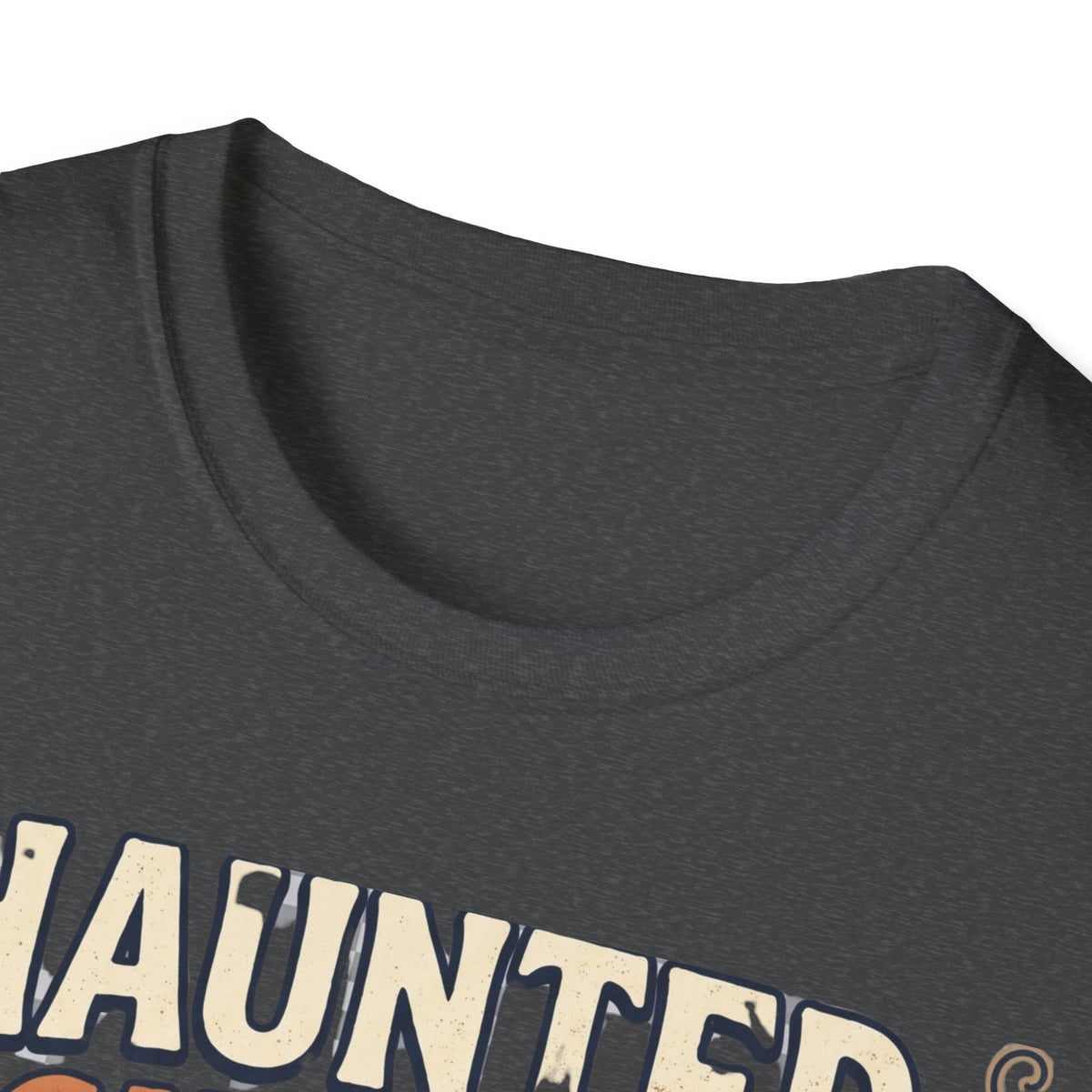 Haunted Night Crew T-Shirt — Retro Halloween Skeleton & Pumpkin Tee