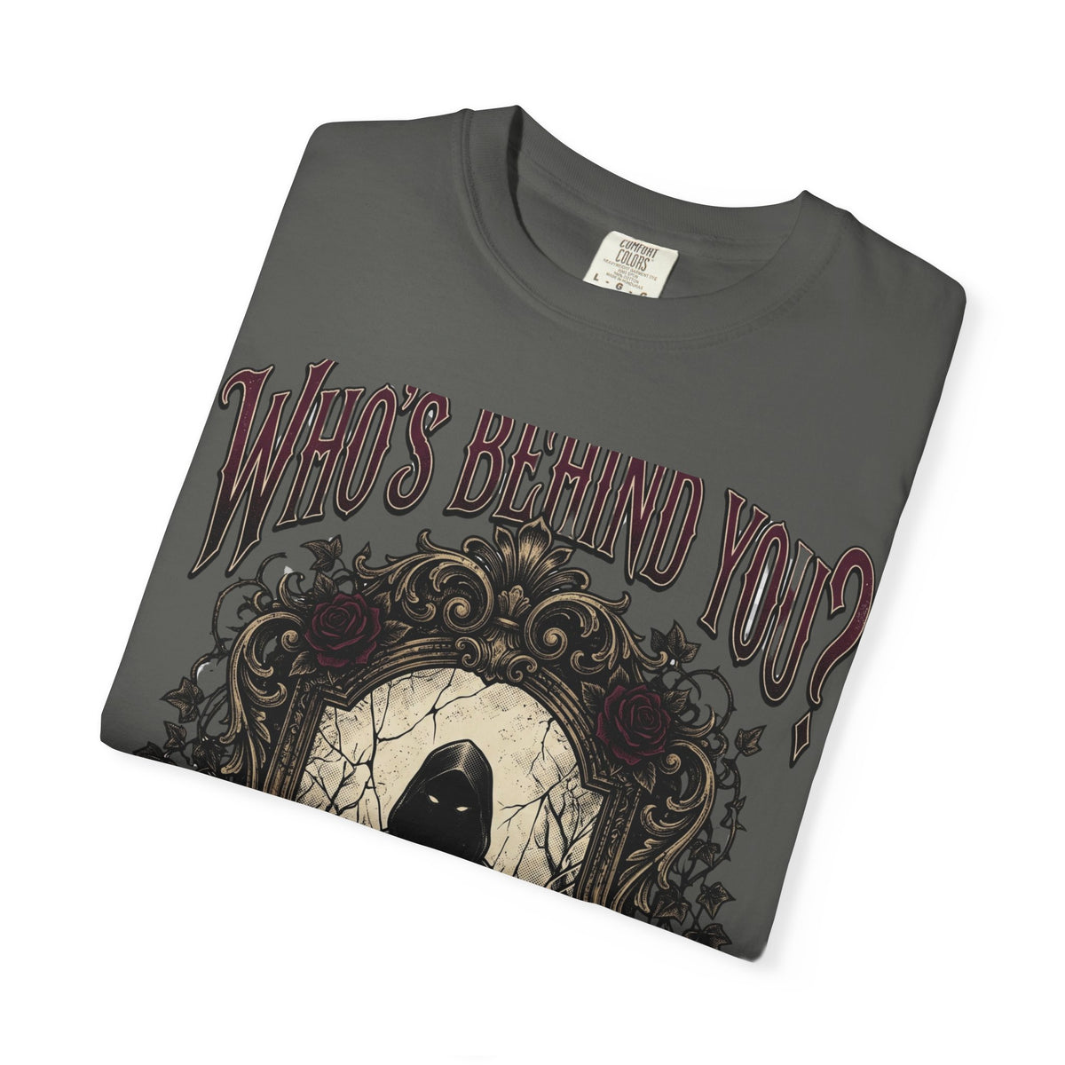 Who's Behind You? Gothic Grim Reaper T-Shirt