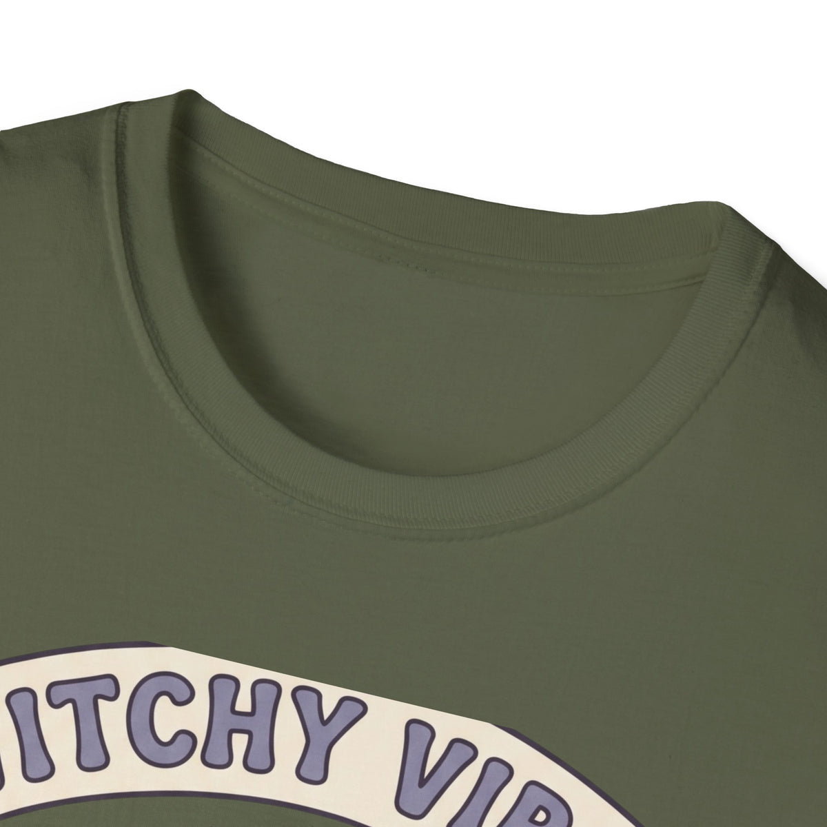 Witchy Vibes T‑Shirt — Cute Ghost Witch Halloween Tee