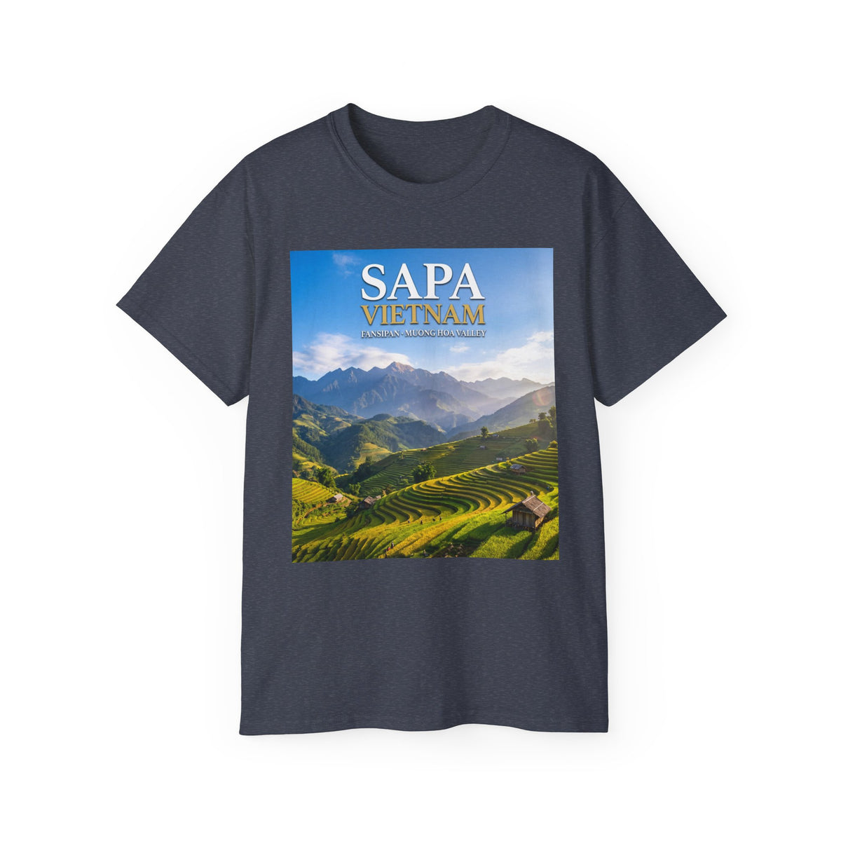 Sapa Vietnam Scenic Tee — Terraced Rice Field Travel T‑Shirt