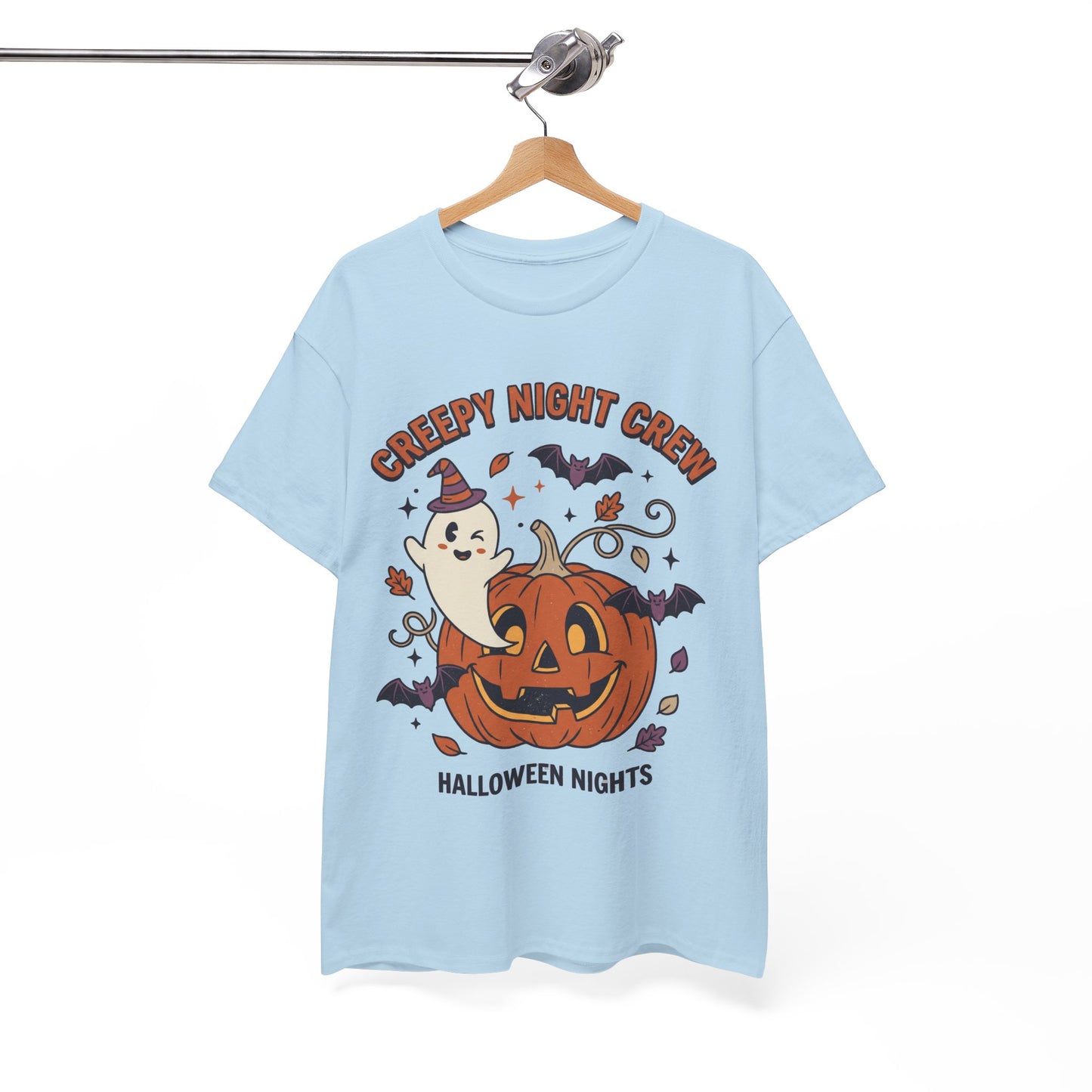 Halloween Nights T-Shirt — Creepy Night Crew Pumpkin & Ghost Tee