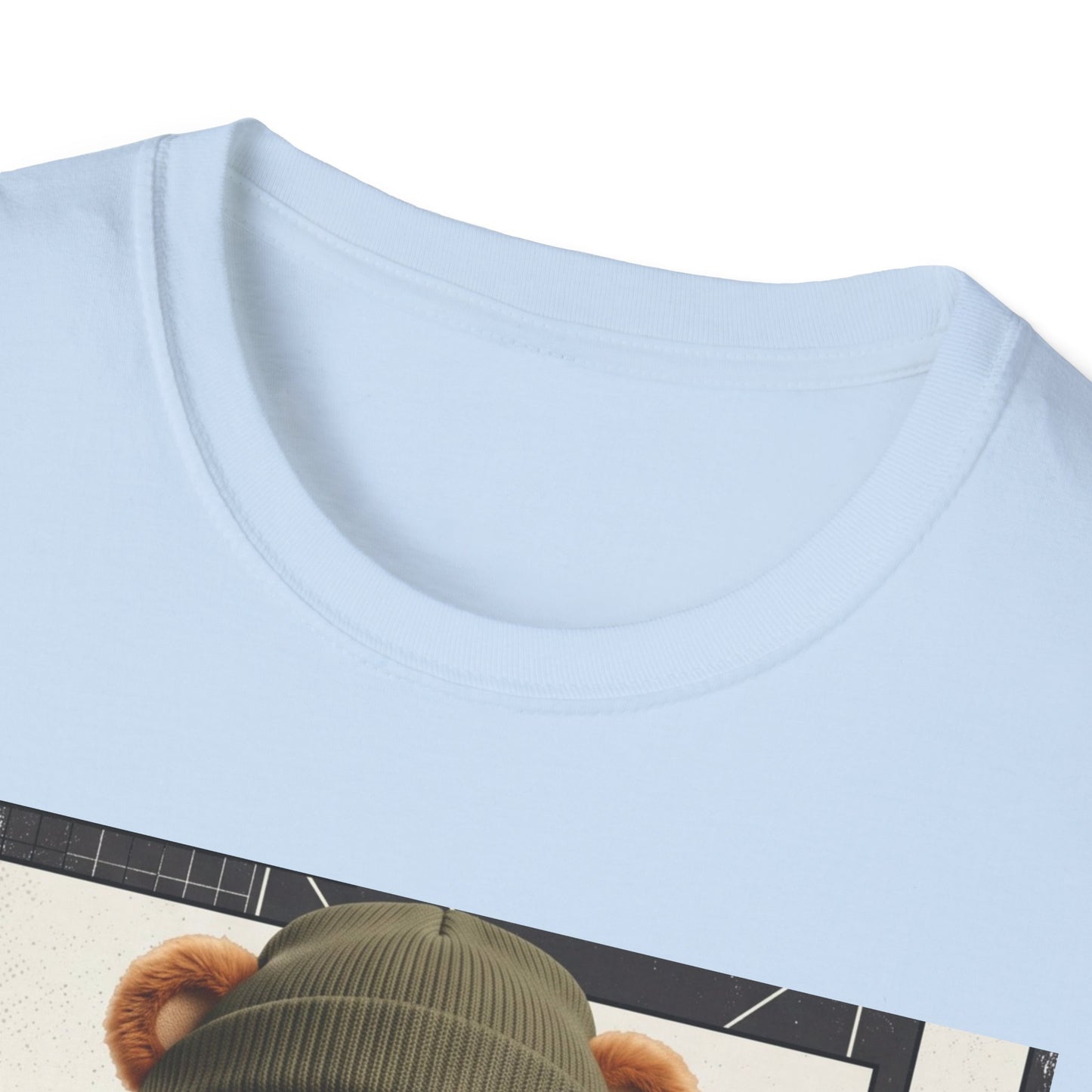 Teddy Bear Graphic T-Shirt — Streetwear Teddy in Beanie & Hoodie
