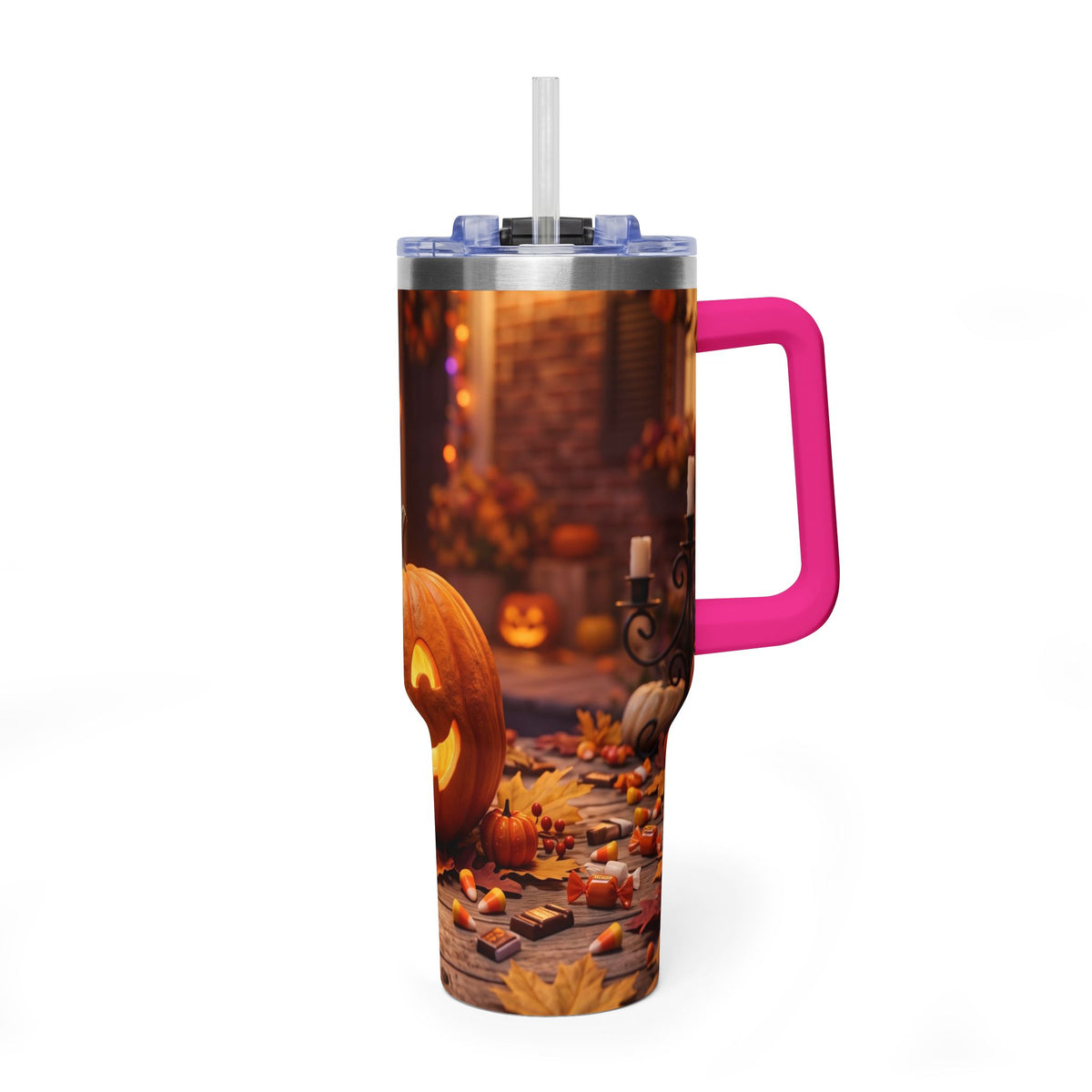 Halloween Pumpkin Jack-O’-Lantern 40oz Thermal Tumbler