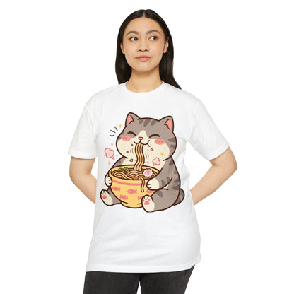 Cute Cat Eating Ramen T-Shirt
