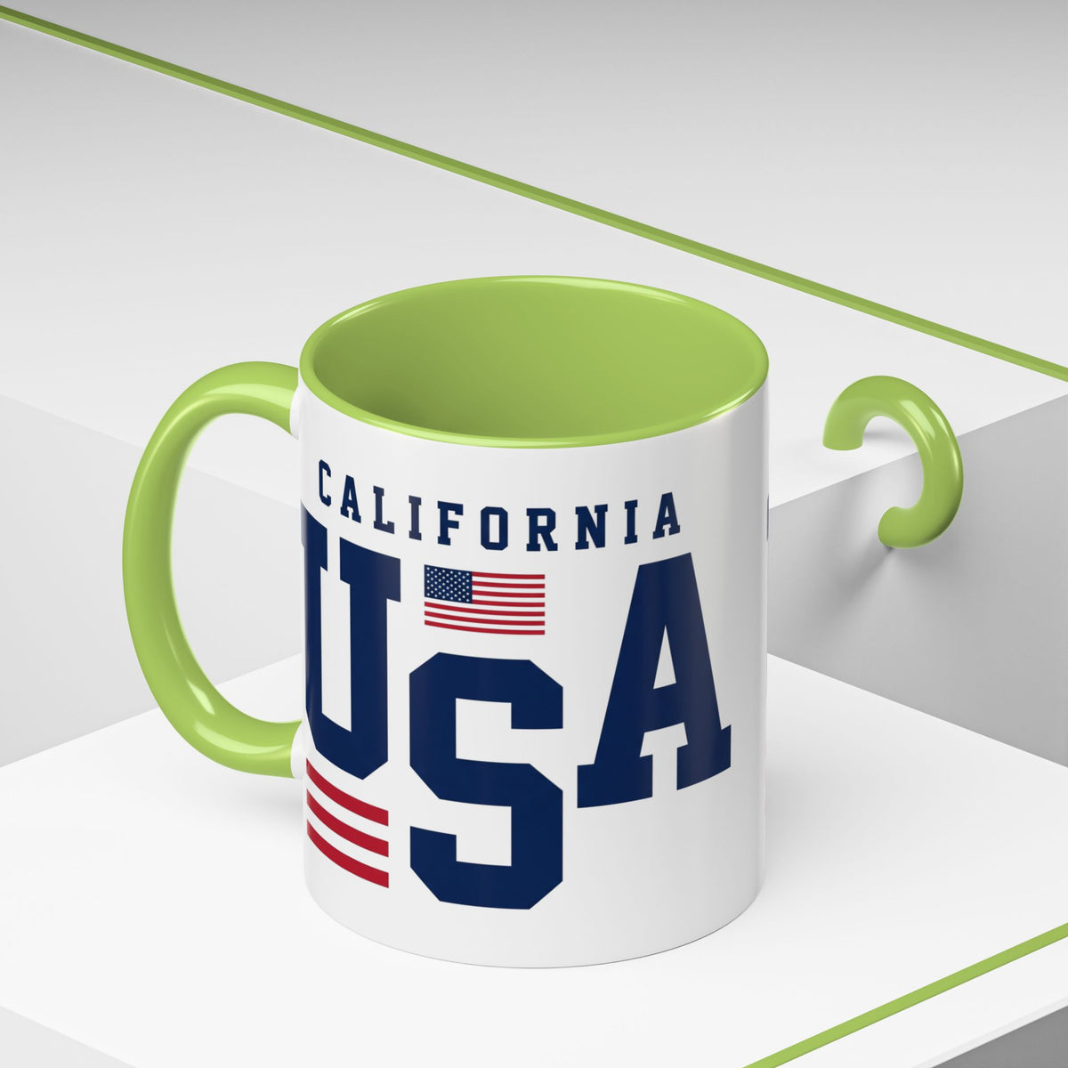 USA California Coffee Mug — Patriotic Accent 11/15oz