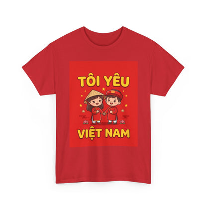 T-Shirt - "Tôi Yêu Việt Nam" Cute Couple Vietnam Pride Tee