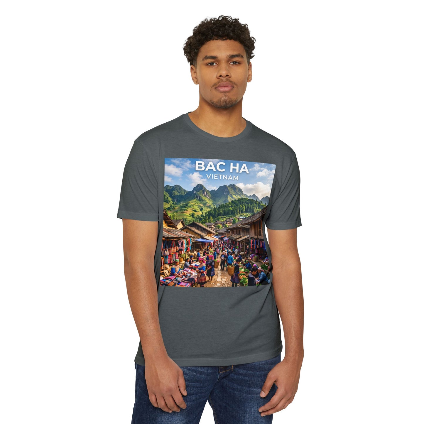 Bac Ha Vietnam Market Photo T-Shirt — Vietnamese Travel Souvenir Tee