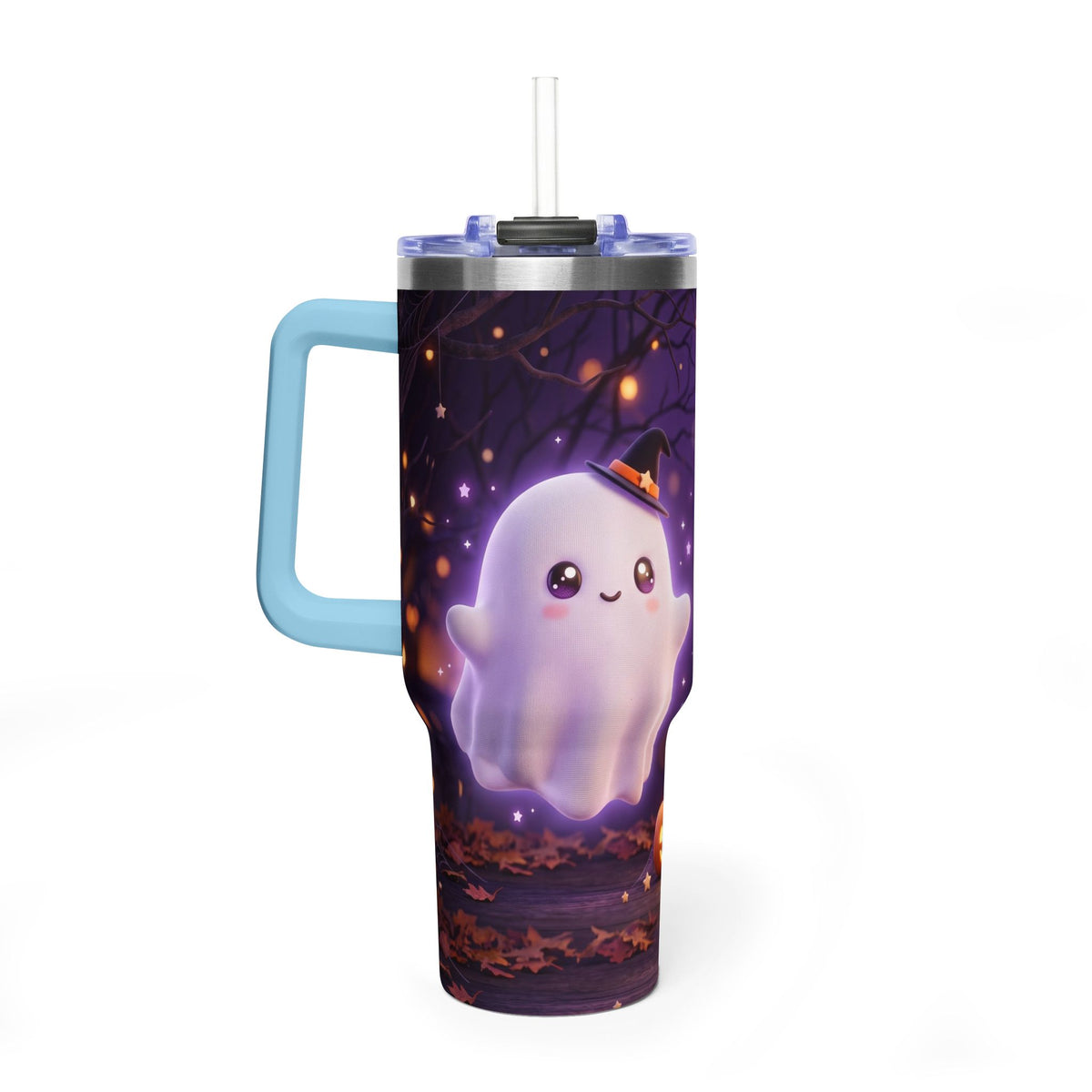 Cute Halloween Ghost 40oz Vacuum Thermal Tumbler