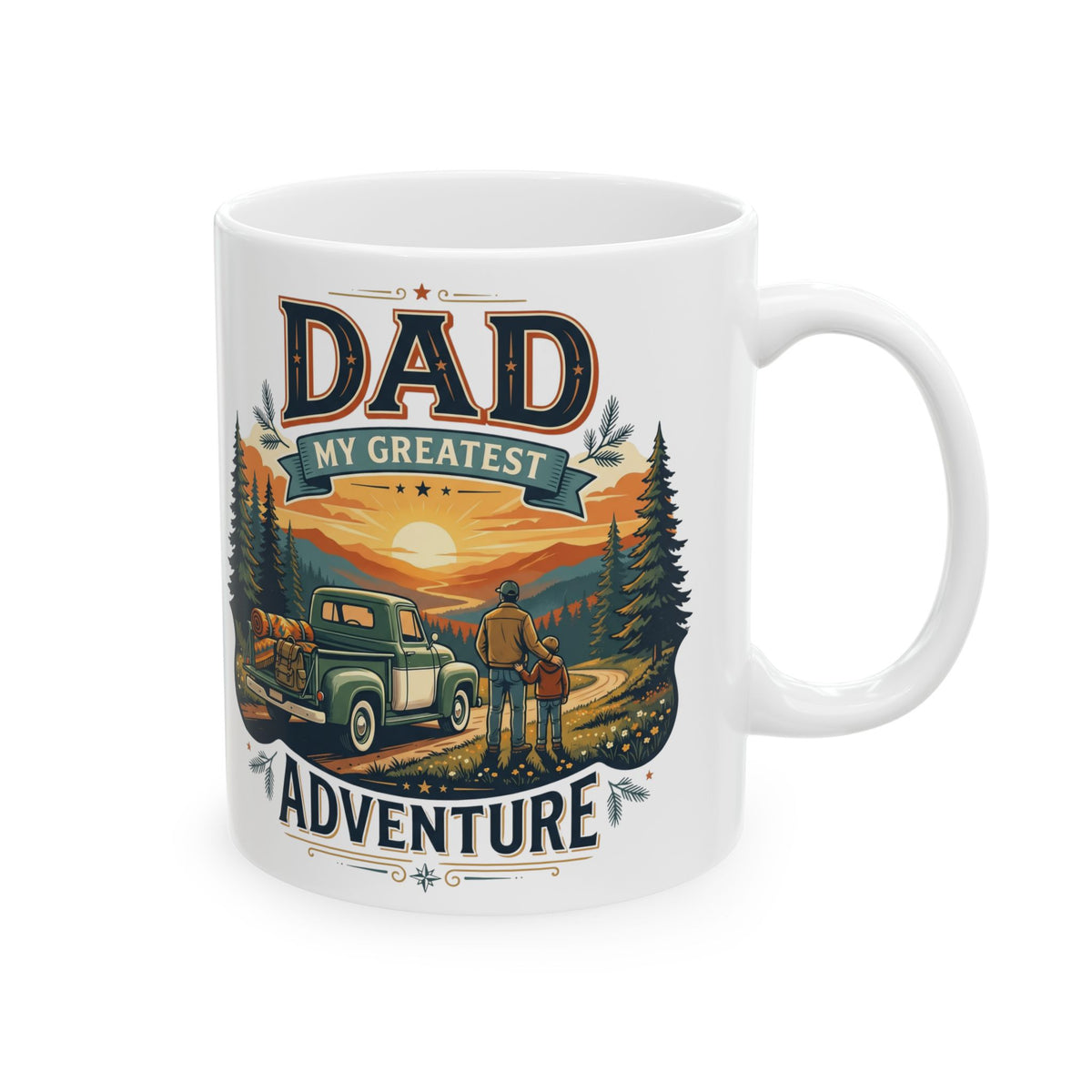 Adventure Awaits Nature Landscape Ceramic Mug