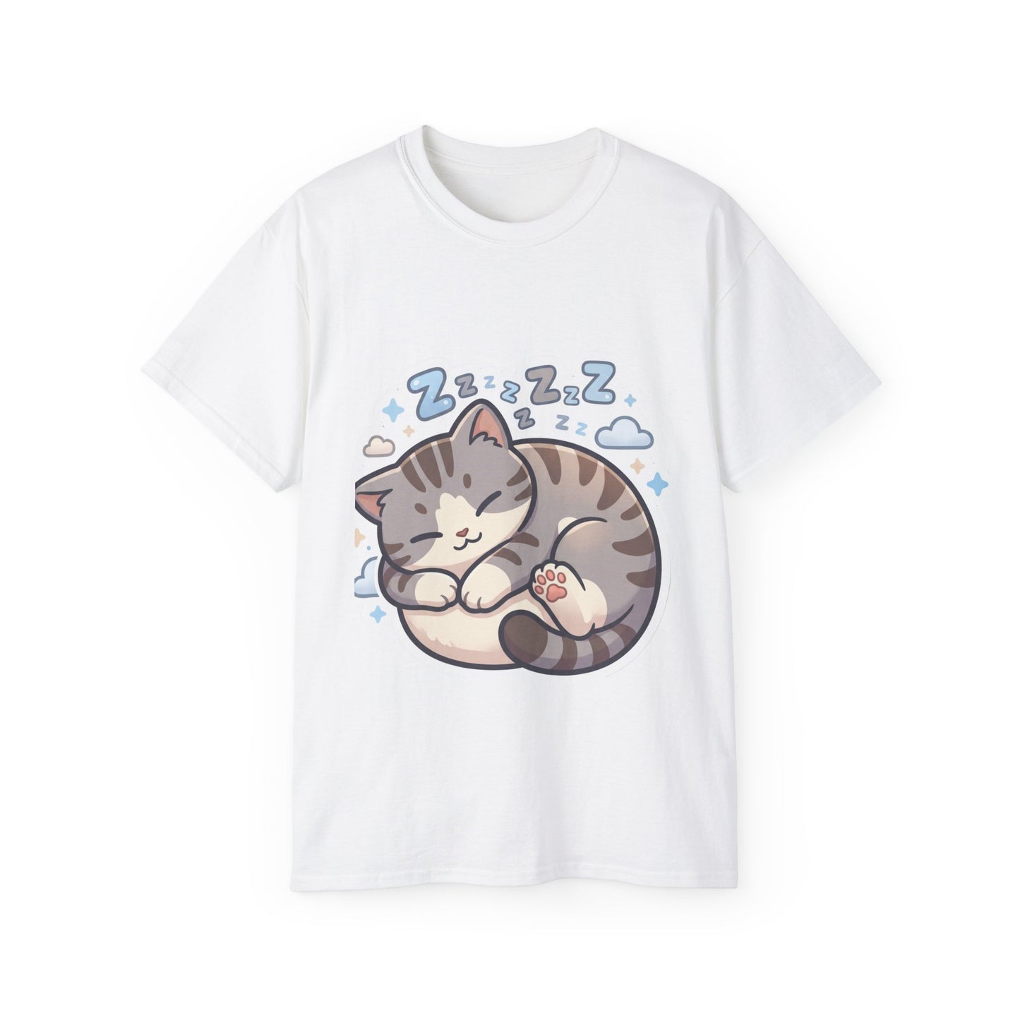 Sleeping Kitty T-Shirt — Cute Sleeping Cat Design (Zzz)