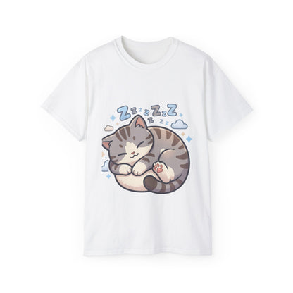 Sleeping Kitty T-Shirt — Cute Sleeping Cat Design (Zzz)