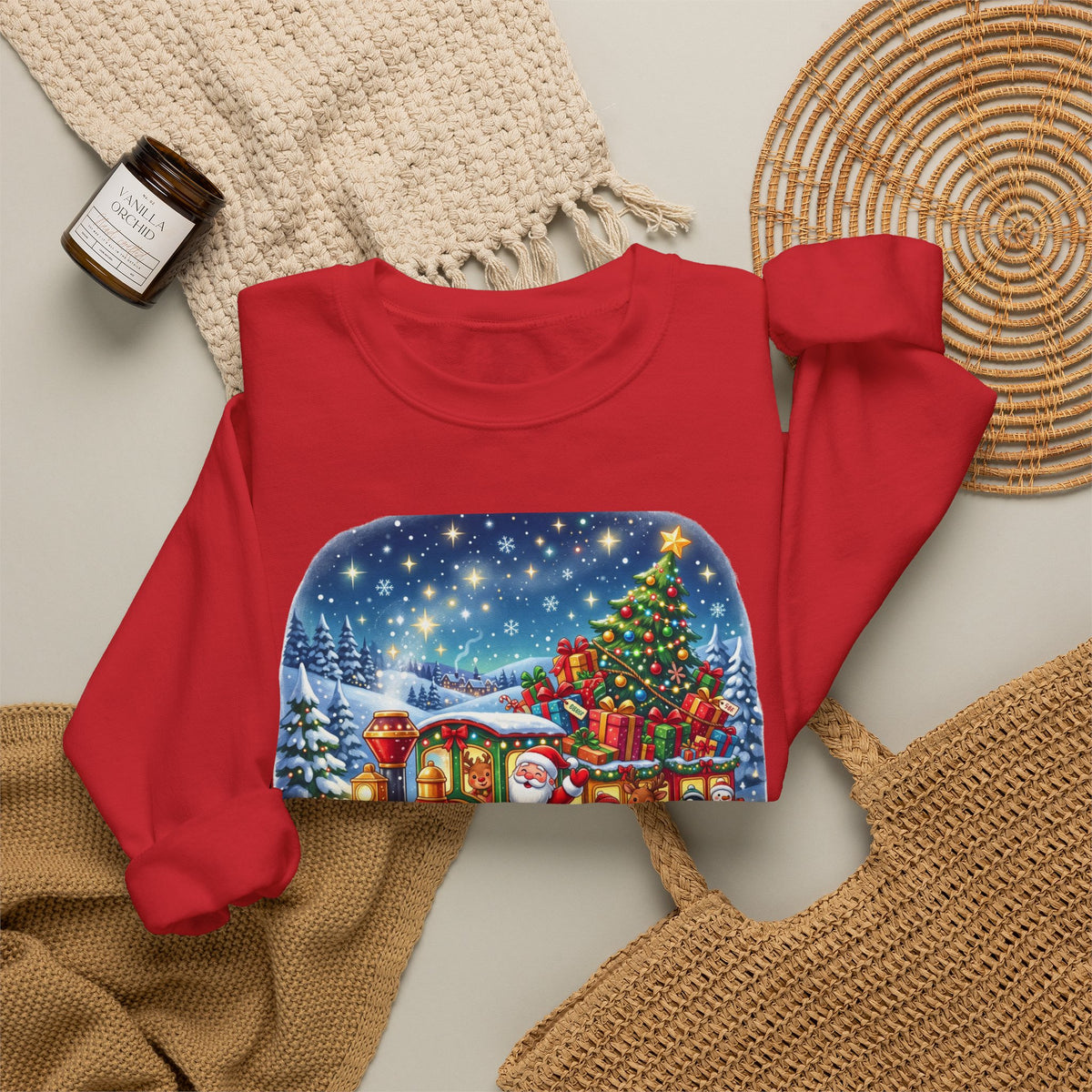 Christmas Express Crewneck Sweatshirt — All Aboard the Christmas Express Holiday Sweatshirt
