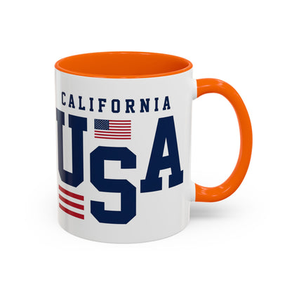 USA California Coffee Mug — Patriotic Accent 11/15oz