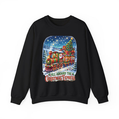 Christmas Express Crewneck Sweatshirt — All Aboard the Christmas Express Holiday Sweatshirt