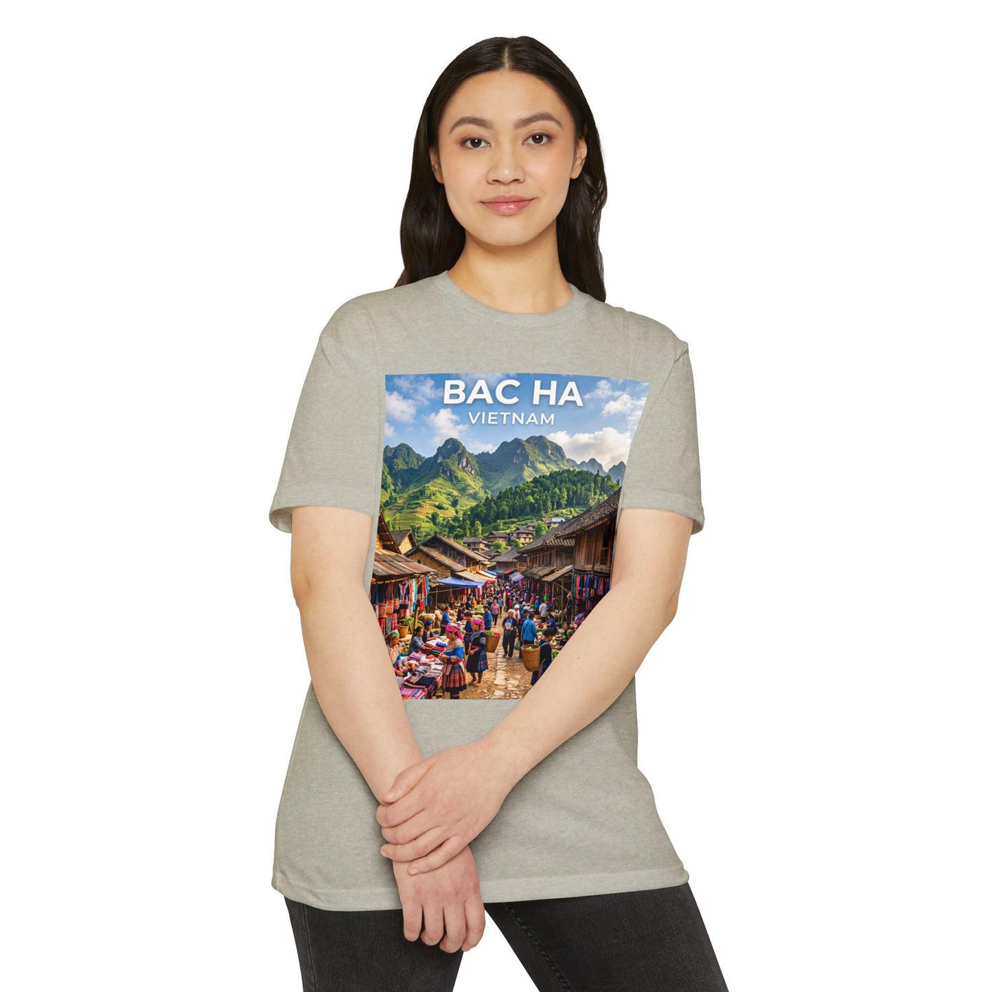 Bac Ha Vietnam Market Photo T-Shirt — Vietnamese Travel Souvenir Tee