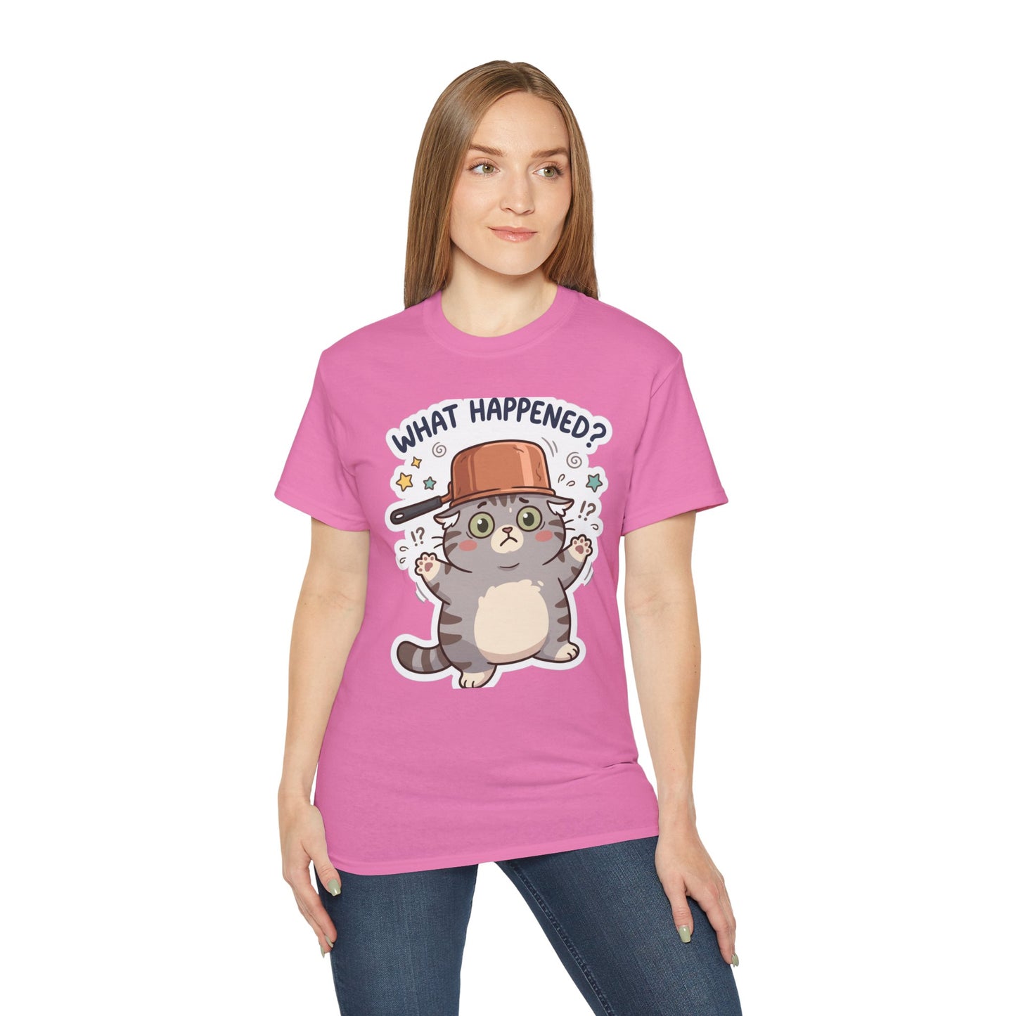 What Happened? Cute Kitten Graphic Tee