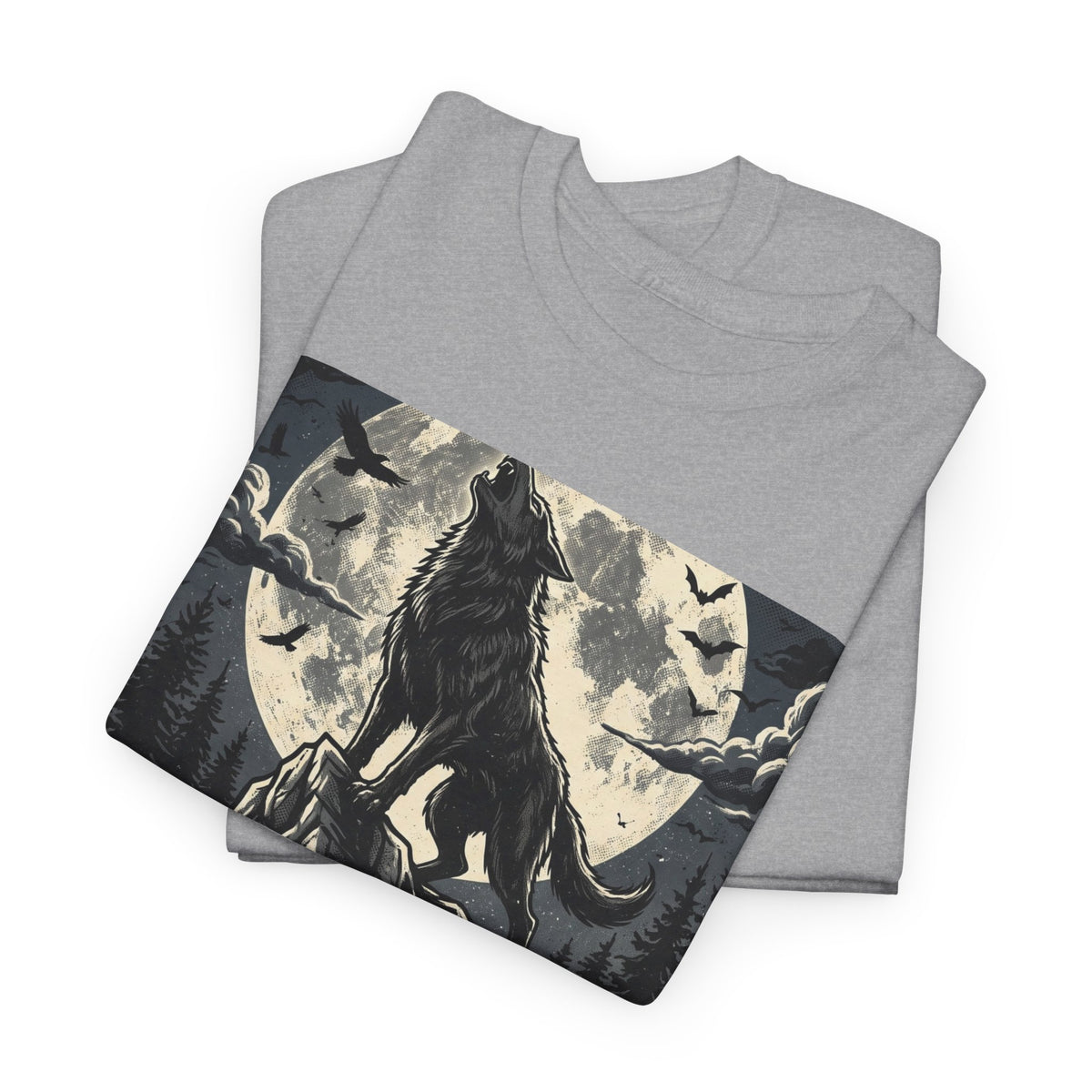 Full Moon Fever Wolf T-Shirt — 'Wild After Dark' Graphic Tee