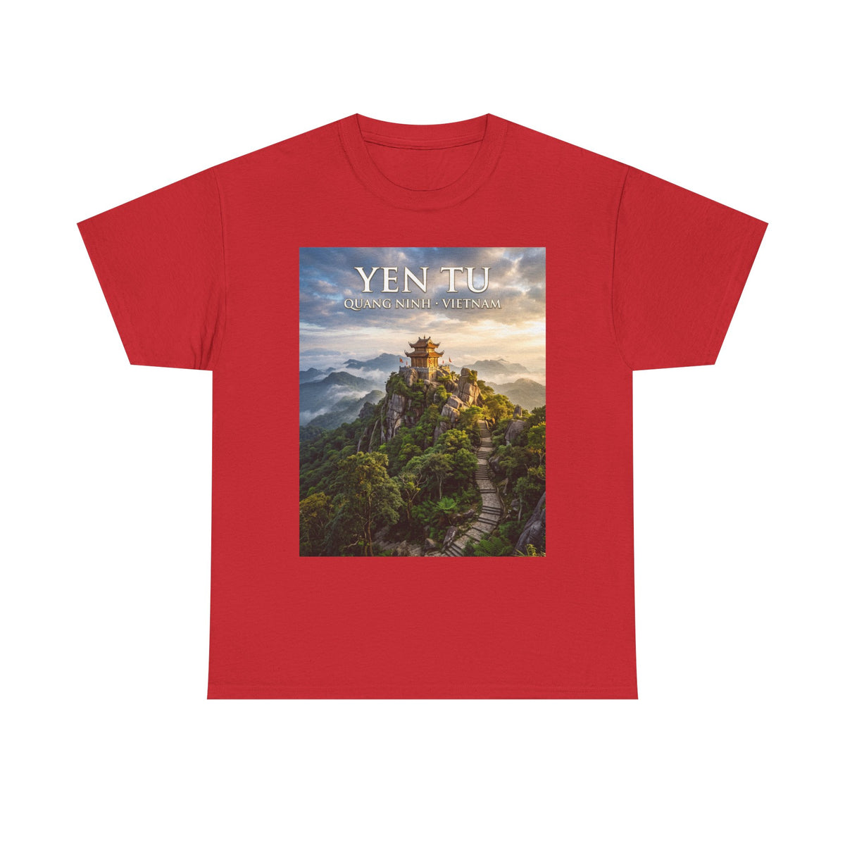 Yen Tu Mountain Scenic Tee – 'YEN TU: Listen to the Silence' Travel Photography T-Shirt