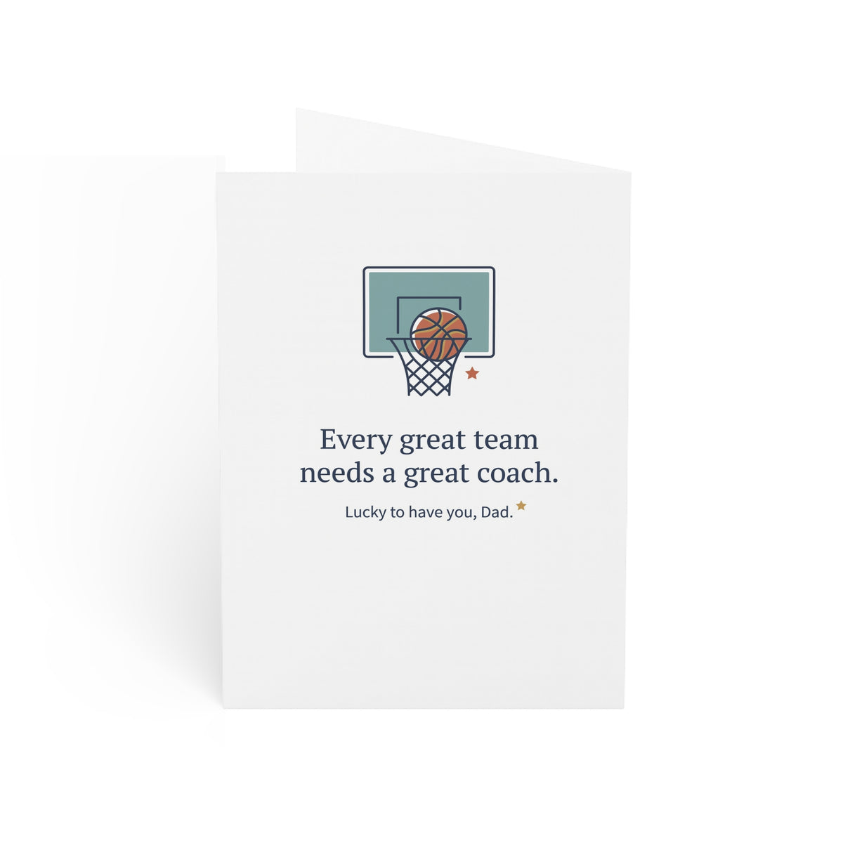 My First Coach, My Forever Hero Greeting Card – Basketball Coach Appreciation