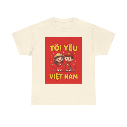 T-Shirt - "Tôi Yêu Việt Nam" Cute Couple Vietnam Pride Tee