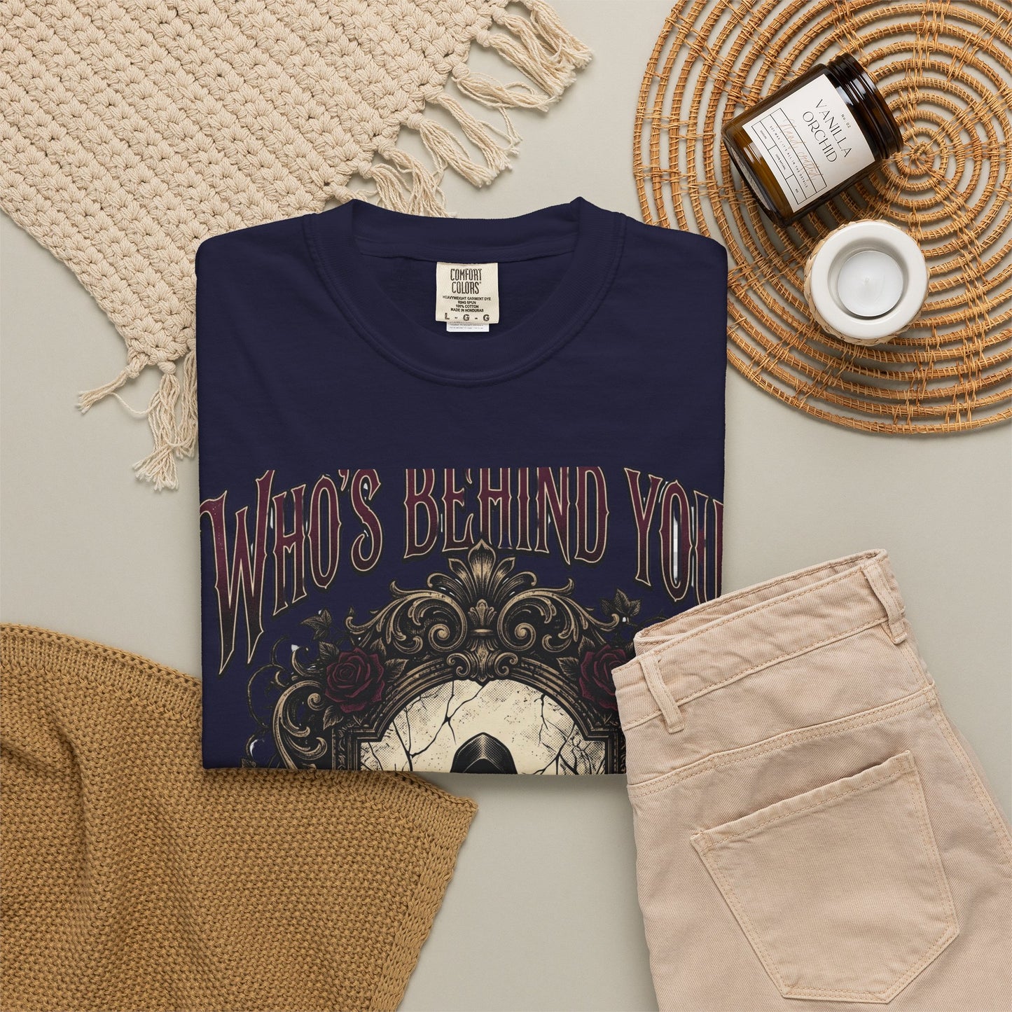 Who's Behind You? Gothic Grim Reaper T-Shirt