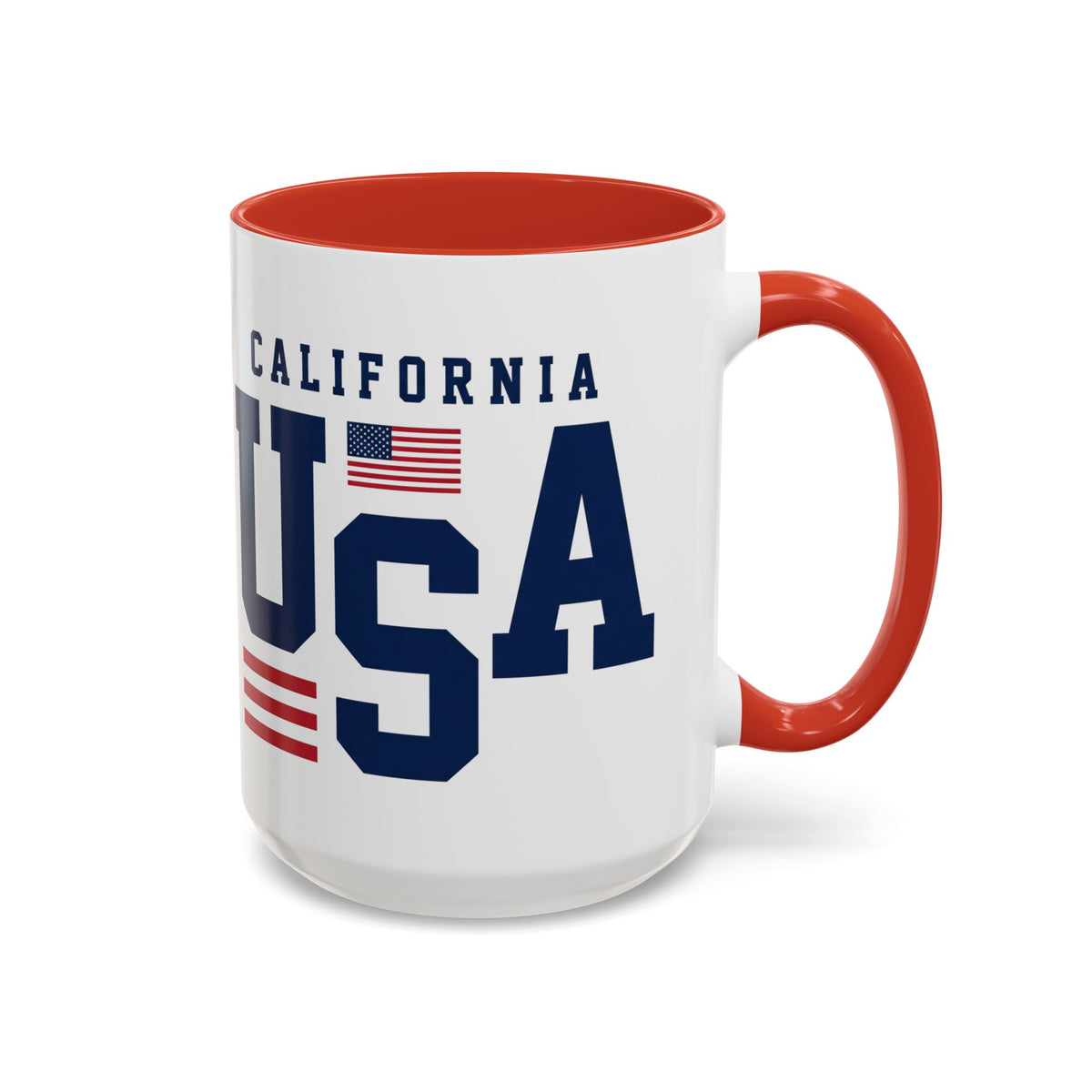 USA California Coffee Mug — Patriotic Accent 11/15oz