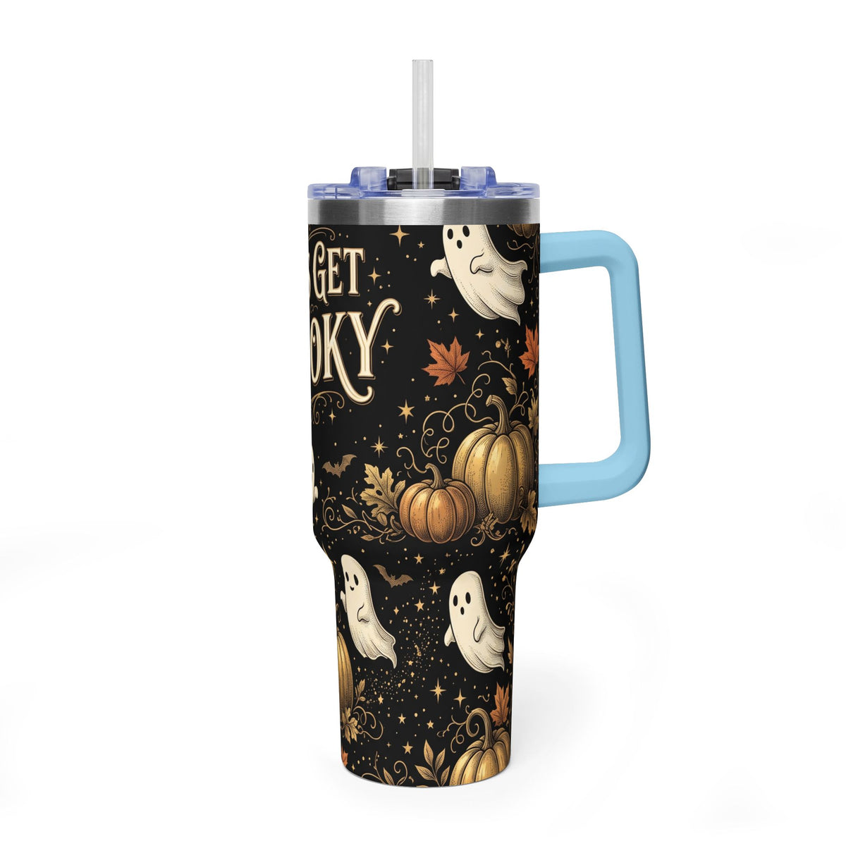 Let’s Get Spooky Halloween Ghosts 40oz Tumbler